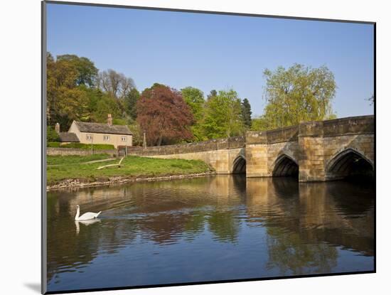 The Bridge Over the River Wye, Bakewell, Peak District National Park, Derbyshire, England, Uk-Neale Clarke-Mounted Photographic Print