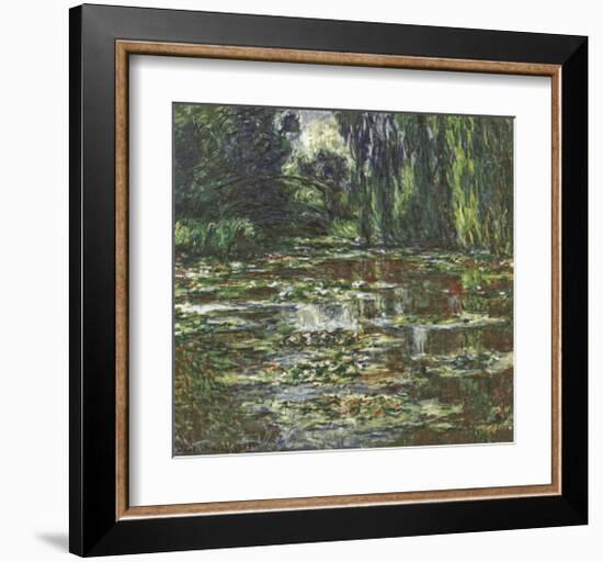 The Bridge Over the Water Lily Pond, c.1905-Claude Monet-Framed Giclee Print