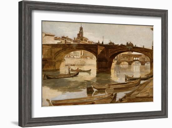 The Bridges: Florence, C.1880-Frank Duveneck-Framed Giclee Print