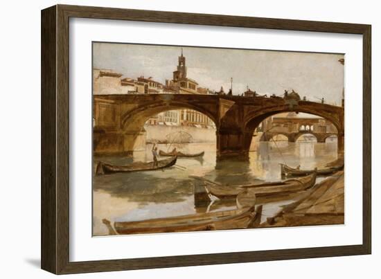 The Bridges: Florence, C.1880-Frank Duveneck-Framed Giclee Print