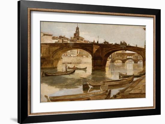 The Bridges: Florence, C.1880-Frank Duveneck-Framed Giclee Print