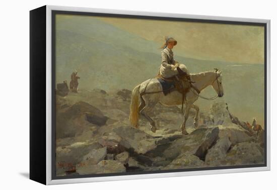 The Bridle Path, White Mountains, 1868 (Oil on Canvas)-Winslow Homer-Framed Premier Image Canvas