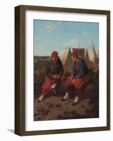 The Brierwood Pipe, 1864 (Oil on Canvas)-Winslow Homer-Framed Giclee Print