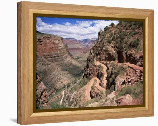 The Bright Angel Trail, Beneath the South Rim, Grand Canyon National Park, Arizona, USA-Ruth Tomlinson-Framed Premier Image Canvas