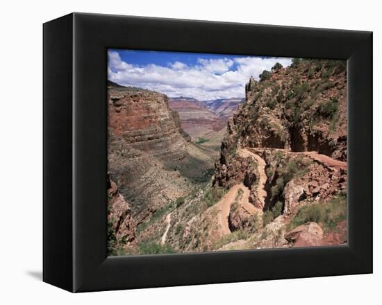 The Bright Angel Trail, Beneath the South Rim, Grand Canyon National Park, Arizona, USA-Ruth Tomlinson-Framed Premier Image Canvas