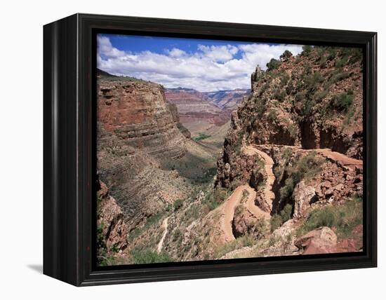 The Bright Angel Trail, Beneath the South Rim, Grand Canyon National Park, Arizona, USA-Ruth Tomlinson-Framed Premier Image Canvas