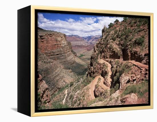 The Bright Angel Trail, Beneath the South Rim, Grand Canyon National Park, Arizona, USA-Ruth Tomlinson-Framed Premier Image Canvas