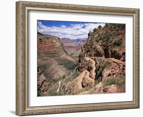The Bright Angel Trail, Beneath the South Rim, Grand Canyon National Park, Arizona, USA-Ruth Tomlinson-Framed Photographic Print