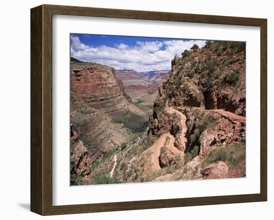 The Bright Angel Trail, Beneath the South Rim, Grand Canyon National Park, Arizona, USA-Ruth Tomlinson-Framed Photographic Print