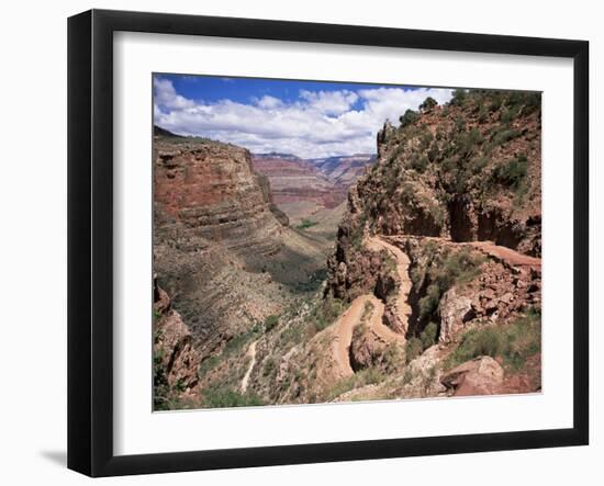 The Bright Angel Trail, Beneath the South Rim, Grand Canyon National Park, Arizona, USA-Ruth Tomlinson-Framed Photographic Print