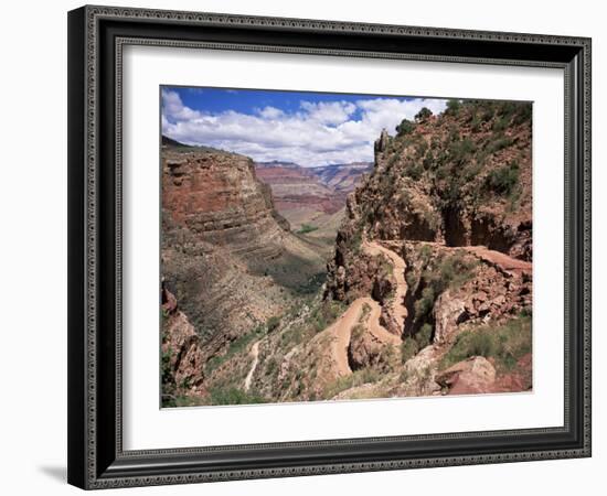 The Bright Angel Trail, Beneath the South Rim, Grand Canyon National Park, Arizona, USA-Ruth Tomlinson-Framed Photographic Print