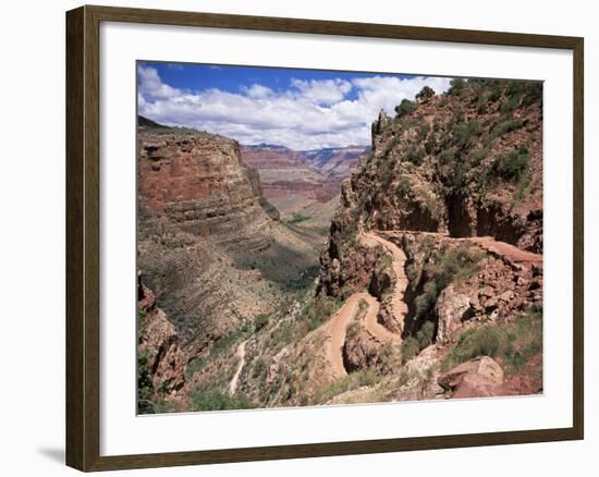 The Bright Angel Trail, Beneath the South Rim, Grand Canyon National Park, Arizona, USA-Ruth Tomlinson-Framed Photographic Print