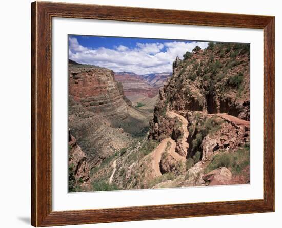 The Bright Angel Trail, Beneath the South Rim, Grand Canyon National Park, Arizona, USA-Ruth Tomlinson-Framed Photographic Print