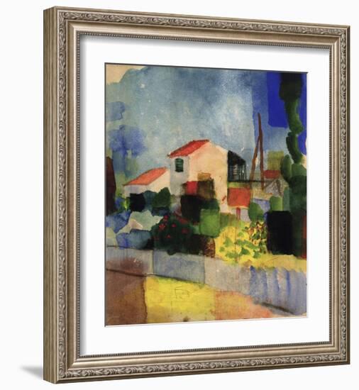 The Bright House-Auguste Macke-Framed Giclee Print