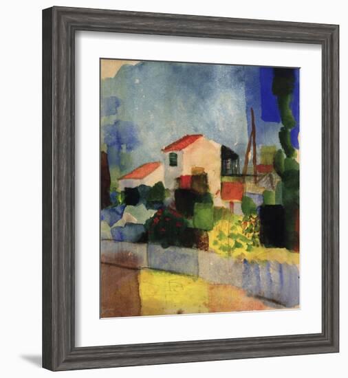 The Bright House-Auguste Macke-Framed Giclee Print