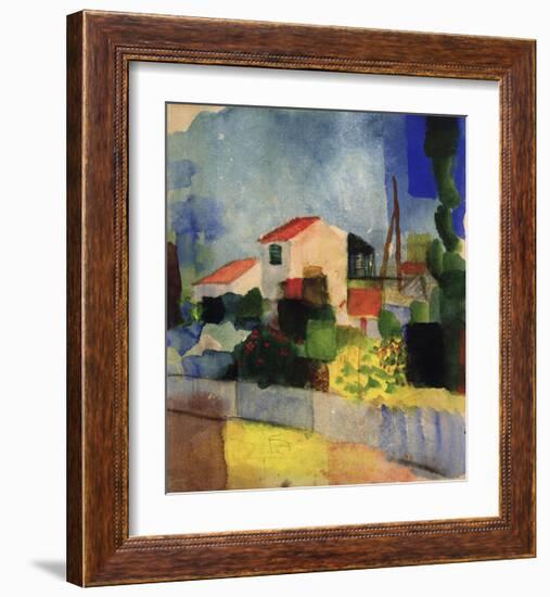 The Bright House-Auguste Macke-Framed Giclee Print