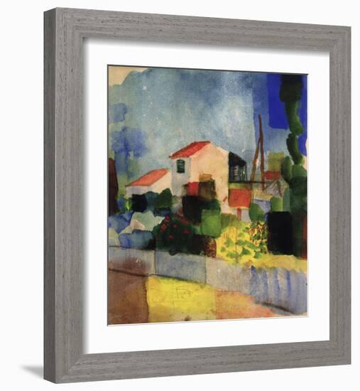 The Bright House-Auguste Macke-Framed Giclee Print