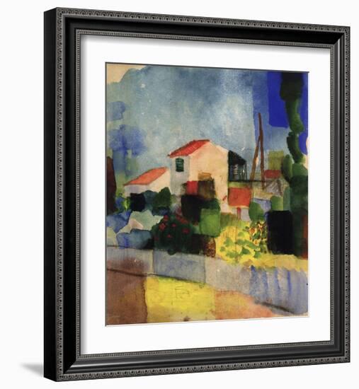 The Bright House-Auguste Macke-Framed Giclee Print