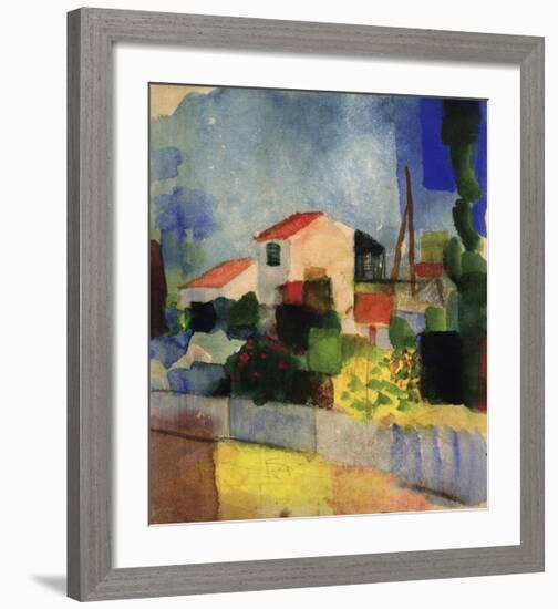 The Bright House-Auguste Macke-Framed Giclee Print