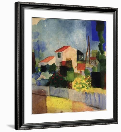 The Bright House-Auguste Macke-Framed Giclee Print