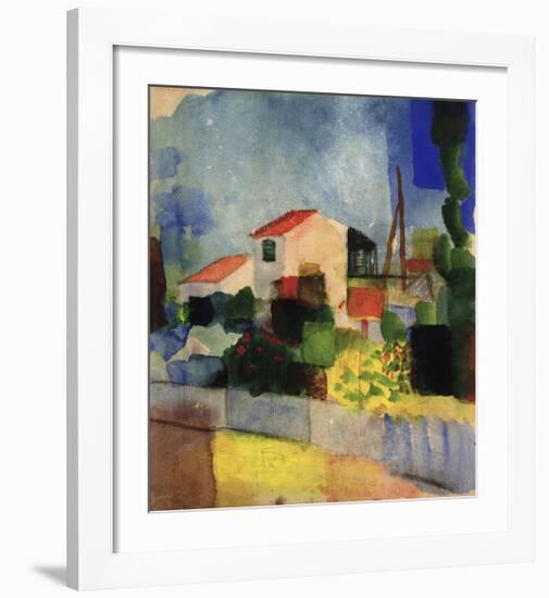 The Bright House-Auguste Macke-Framed Giclee Print