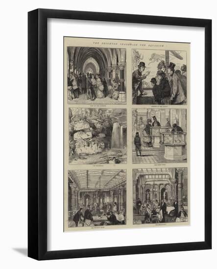 The Brighton Season, in the Aquarium-Joseph Nash-Framed Giclee Print