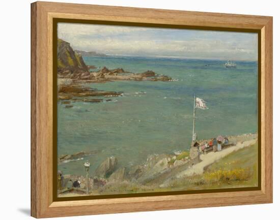 The Bristol Channel from Ilfracombe, 1890S (Oil on Panel)-Albert Goodwin-Framed Premier Image Canvas