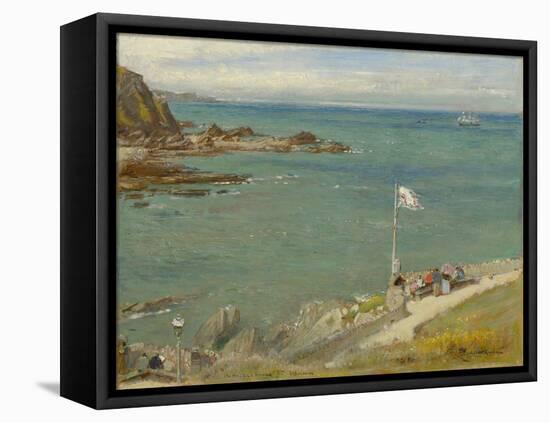 The Bristol Channel from Ilfracombe, 1890S (Oil on Panel)-Albert Goodwin-Framed Premier Image Canvas