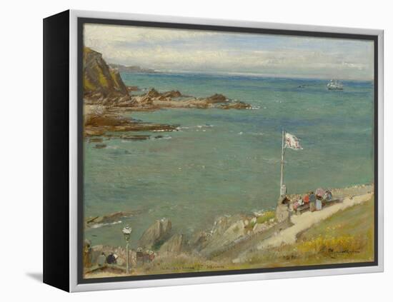 The Bristol Channel from Ilfracombe, 1890S (Oil on Panel)-Albert Goodwin-Framed Premier Image Canvas