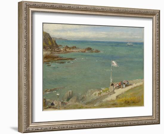 The Bristol Channel from Ilfracombe, 1890S (Oil on Panel)-Albert Goodwin-Framed Giclee Print