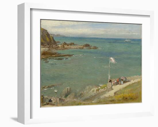 The Bristol Channel from Ilfracombe, 1890S (Oil on Panel)-Albert Goodwin-Framed Giclee Print