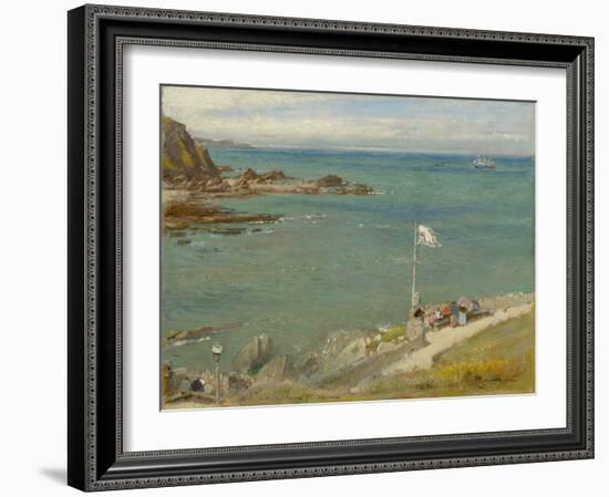 The Bristol Channel from Ilfracombe, 1890S (Oil on Panel)-Albert Goodwin-Framed Giclee Print