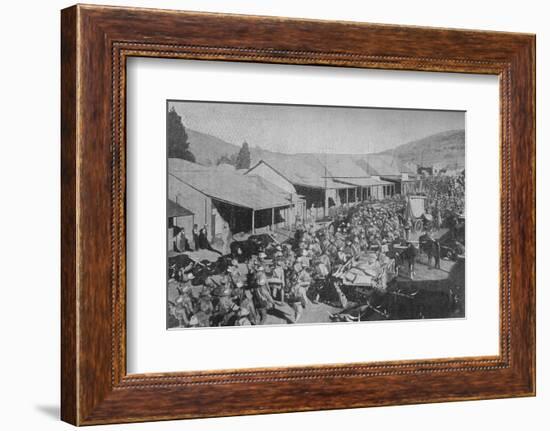 'The British Army Marching Through the Streets of Pretoria', 1902-Unknown-Framed Photographic Print