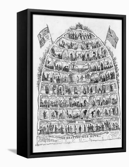 The British Beehive, 1867-George Cruikshank-Framed Premier Image Canvas