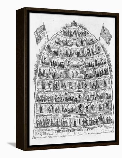 The British Beehive, 1867-George Cruikshank-Framed Premier Image Canvas