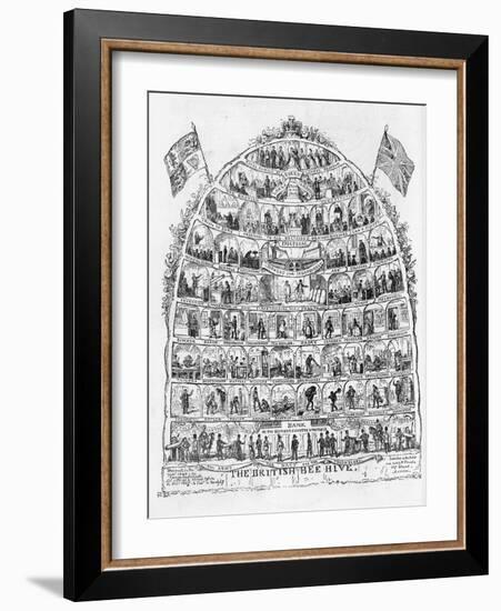 The British Beehive, 1867-George Cruikshank-Framed Giclee Print