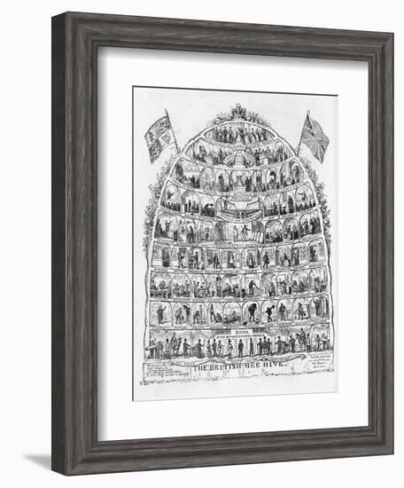 The British Beehive, 1867-George Cruikshank-Framed Giclee Print