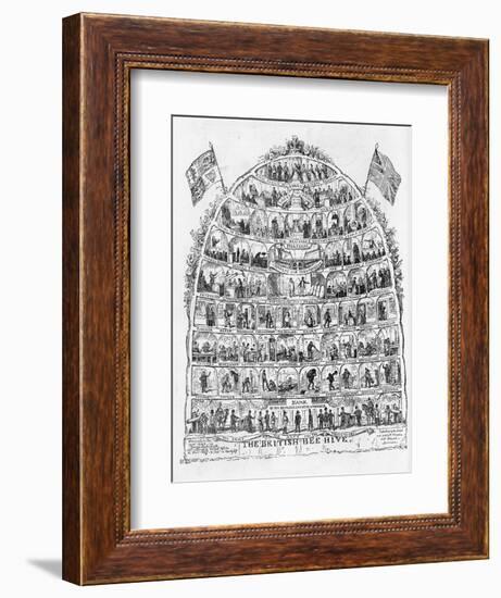 The British Beehive, 1867-George Cruikshank-Framed Giclee Print