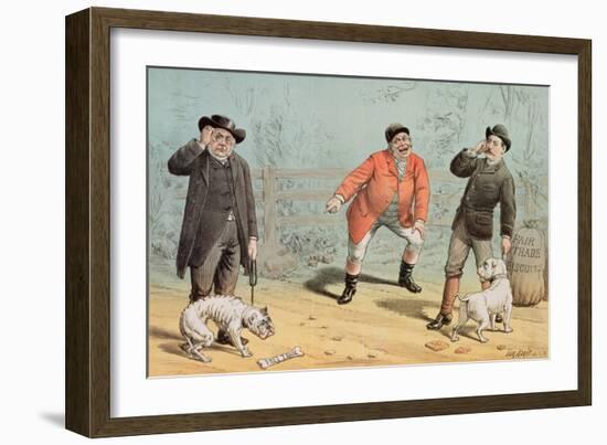 The British Bull Dog Show, from 'St. Stephen's Review Presentation Cartoon', 25 February 1888-Tom Merry-Framed Giclee Print