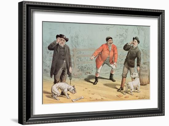 The British Bull Dog Show, from 'St. Stephen's Review Presentation Cartoon', 25 February 1888-Tom Merry-Framed Giclee Print