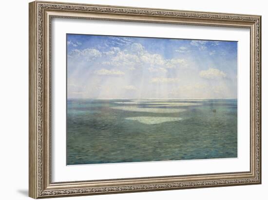 The British Channel Seen from the Dorsetshire Cliffs-John Brett-Framed Giclee Print