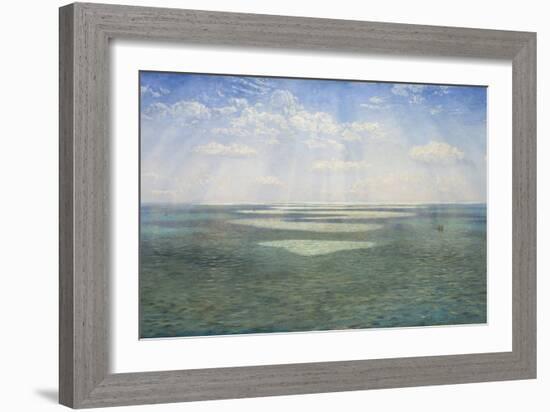 The British Channel Seen from the Dorsetshire Cliffs-John Brett-Framed Giclee Print