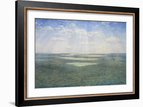 The British Channel Seen from the Dorsetshire Cliffs-John Brett-Framed Giclee Print