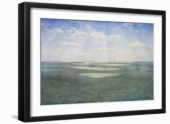 The British Channel Seen from the Dorsetshire Cliffs-John Brett-Framed Giclee Print