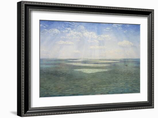 The British Channel Seen from the Dorsetshire Cliffs-John Brett-Framed Giclee Print