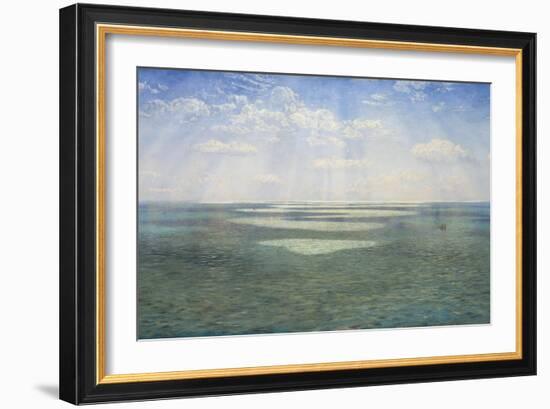 The British Channel Seen from the Dorsetshire Cliffs-John Brett-Framed Giclee Print