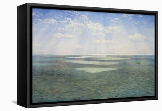 The British Channel Seen from the Dorsetshire Cliffs-John Brett-Framed Premier Image Canvas