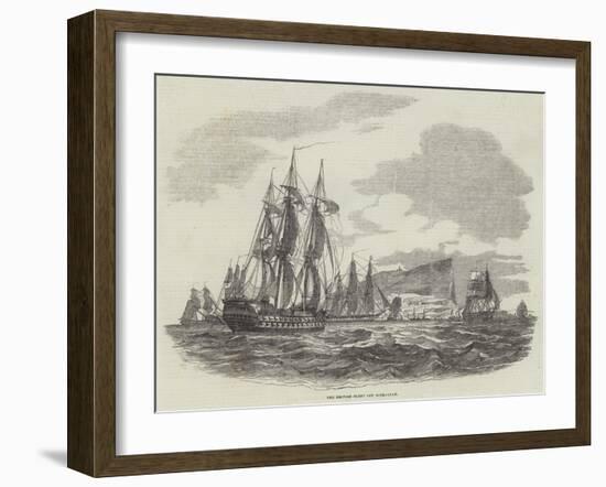 The British Fleet Off Gibraltar-null-Framed Giclee Print