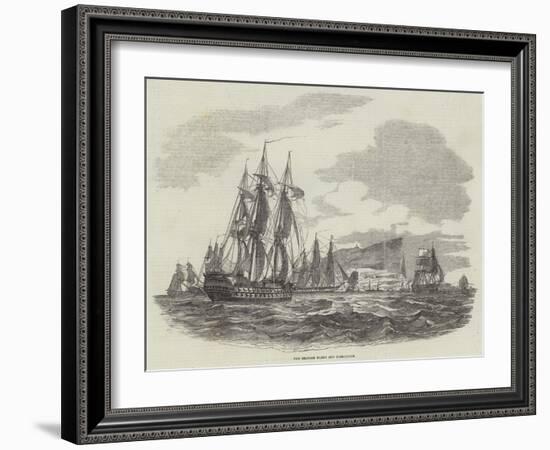 The British Fleet Off Gibraltar-null-Framed Giclee Print