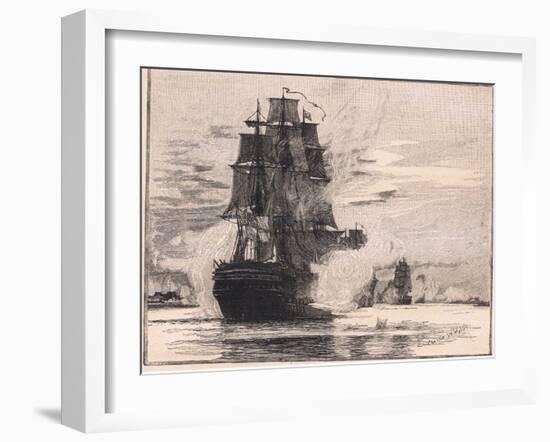 The British Fleet Passing Through the Dardanelles Ad 1807-Charles William Wyllie-Framed Giclee Print